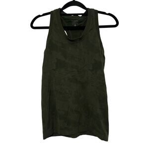 Athleta Momentum Racerback Tank Top Green‎ Camo Size Small Activewear Sport Top